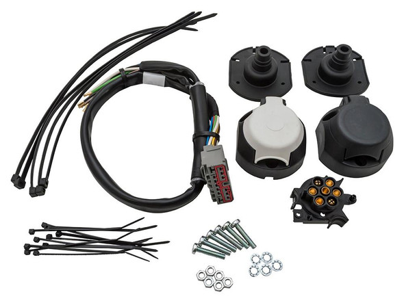OEM Parts Twin 7-Pin 12N/12S Trailer Caravan Electrics Socket for Range Rover L322, trailer wiring harness and accessories.