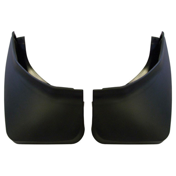 Britpart Rear Mud Flaps (PAIR) 2002-2006 for Range Rover L322, black rear mud flaps designed to protect the vehicle's body from mud, dirt, and debris.