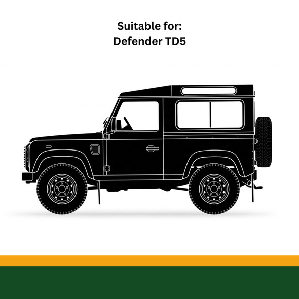 Britpart Water Housing Repair Kit for Defender Td5, water housing repair kit with metallic housing component and black gasket  for engine cooling system.