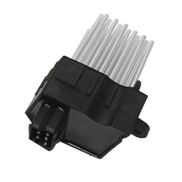 Product: Direct Replacement Heater Blower Motor Resistor (Hedgehog Resistor) for Range Rover L322 (2002-2012), image shows a black and silver heater blower motor resistor with connector pins for vehicle repair.