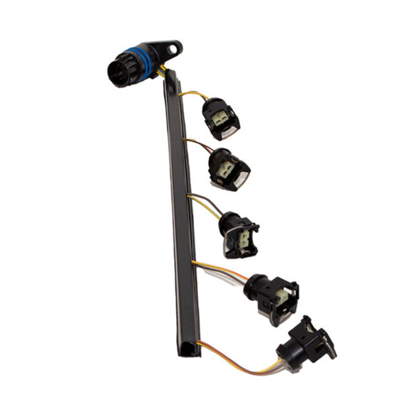OEM Parts Fuel Injector Wiring Harness Engine Loom OEM for Discovery 2 Td5, black wiring harness with connectors for fuel injectors.