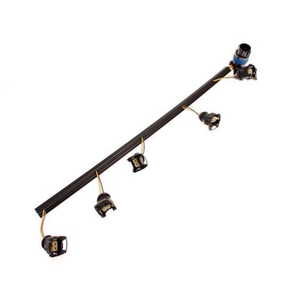 OEM Parts Fuel Injector Wiring Harness Engine Loom OEM for Discovery 2 Td5, black wiring harness with connectors for fuel injectors.