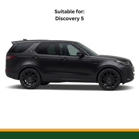 OEM Parts Satin Black Alloy Wheel Nut for Discovery 5, black wheel nut with hexagonal top and threaded bottom for vehicle wheel assembly.