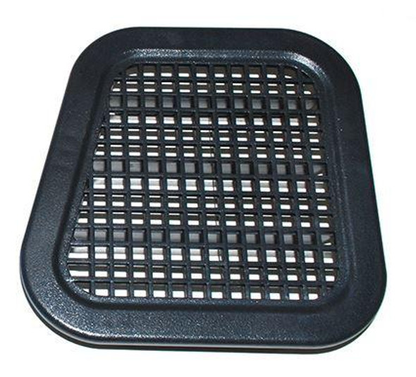 Direct Replacement Right Side Air Intake Grill Wing for Defender, black plastic grille with a grid design for vehicle airflow.