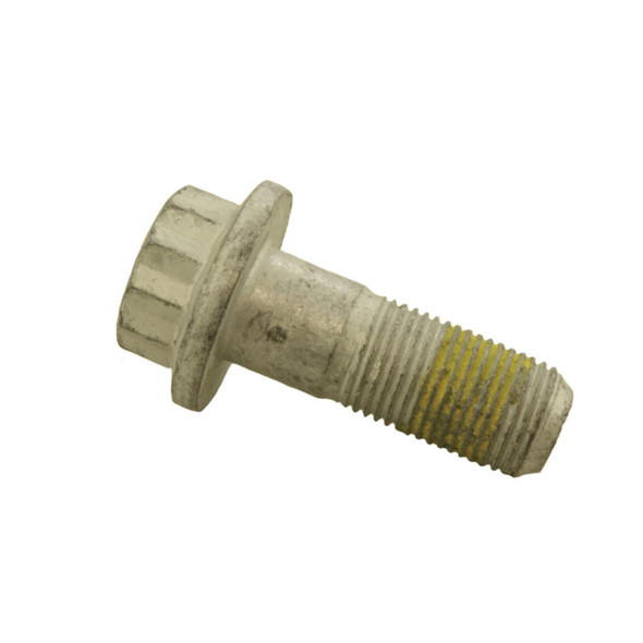Direct Replacement Front Brake Caliper Carrier Mount Bolt for Discovery 3 & 4, automotive metal bolt with thread and hex head for vehicle brake system repair.