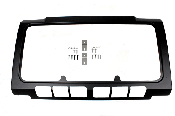 Terrafirma Defender Air Con Front Grill Surround Black Matt, automotive accessory for vehicle front grille and air conditioning unit.
