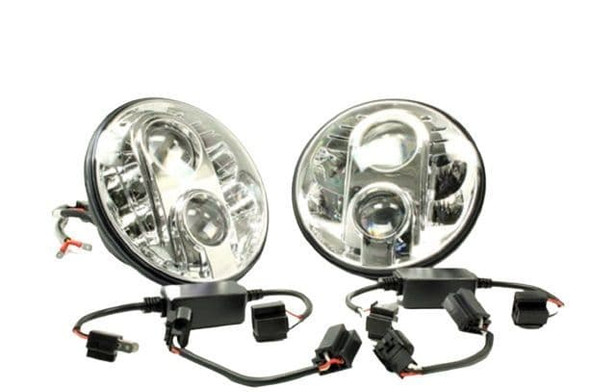 Terrafirma 7" LED Headlights for Series 1, Defender, Range Rover Classic, and Jeep CJ, TJ, JK | TF710 from JGS4x4