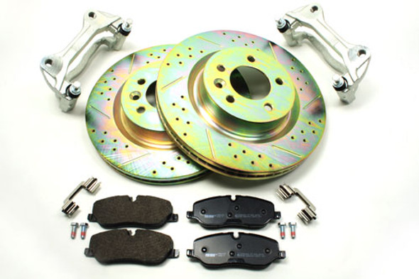 Terrafirma Discovery 3/4 Range Rover Sport Big Brake Upgrade Kit With Ferodo Brake Pads & CDG Cross Drilled & Grooved Brake Discs from JGS4x4