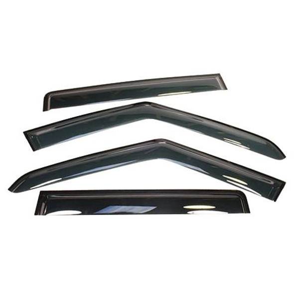 Terrafirma Wind Deflector Set of 4 for Discovery 3, black roof window wind deflectors.