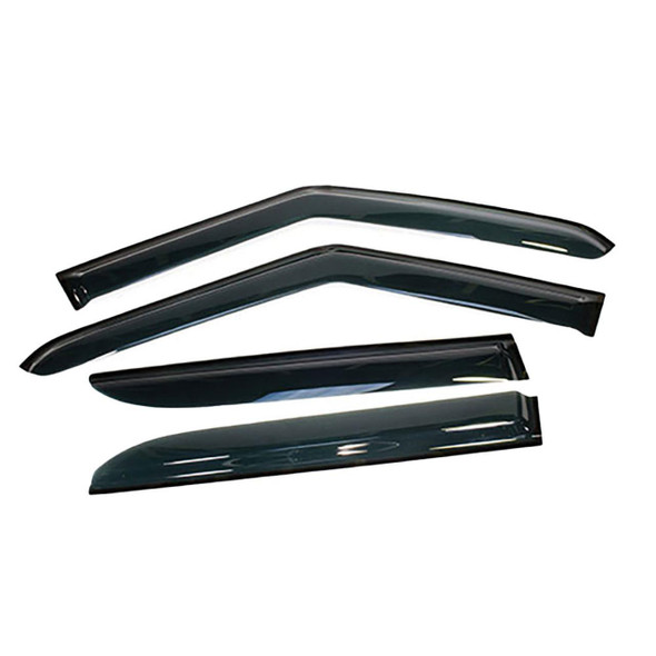 Terrafirma Range Rover Sport L320 Wind Deflectors, set of black aerodynamic side window visors.