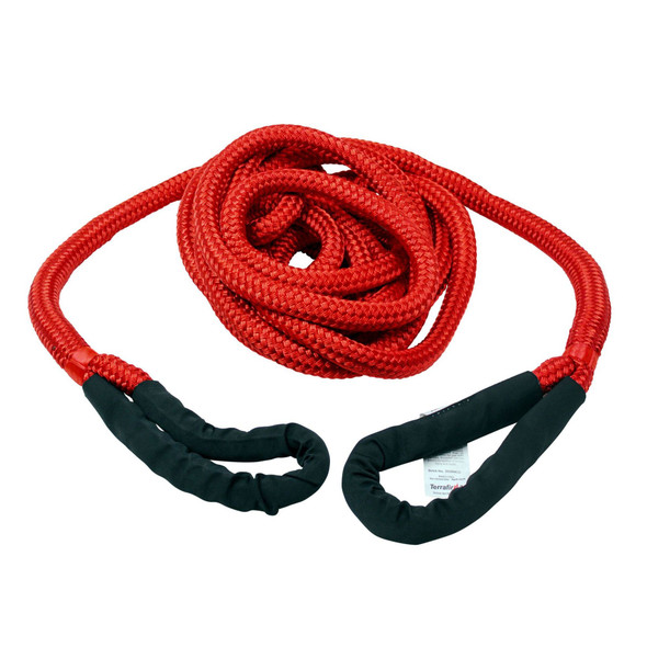 Terrafirma 13000Kg 9M Kinetic Recovery Rope, red reinforced towing rope with black protective handles - TF3311 from JGS4x4