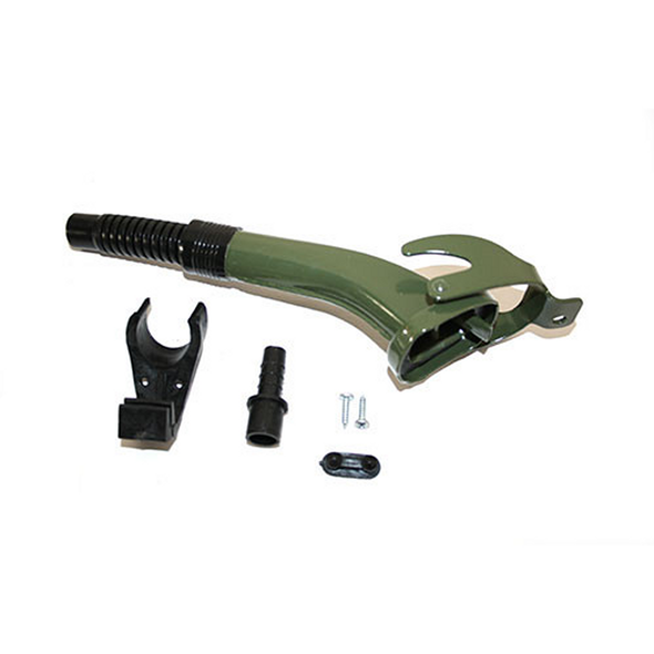 Plastic Nozzled Semi Flexible Jerry Can Spout-Khaki Green from JGS4x4
