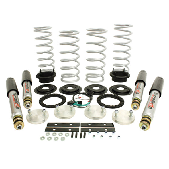 Range Rover P38 Heavy Duty 1" Lift Including All Terrain Shock Absorber Air to Coil Conversion Kit Terrafirma from JGS4x4