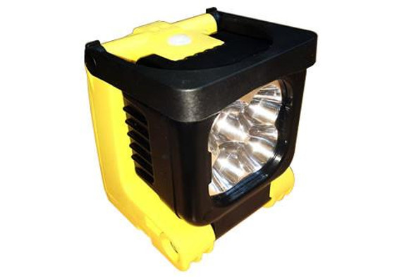 Terrafirma TF715 Emergency Rechargeable Light, 1000LM, Magnetic Base, USB & Car Charger, 3 Light Modes, portable LED flashlight with strong illumination and versatile charging options.