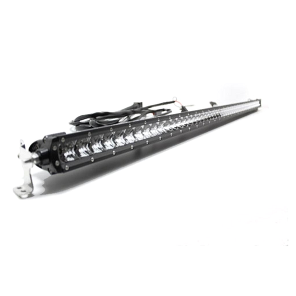Terrafirma Wilderness 50" Solo Single Row Combination Beam LED Light Bar, black with multiple LED lights and mounting brackets. Terrafirma Wilderness 50" Solo Single Row Combination Beam LED Light Bar, black with multiple LED lights and mounting brackets.