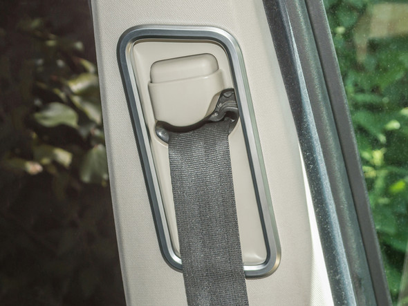 Land Rover Discovery 4 Front Seat Belt Frame Satin Chrome Trim - DA1474