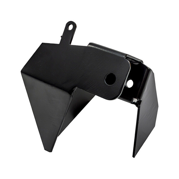 Britpart Rear Left Hand Top Shock Absorber Weld On Repair Mount for Discovery 2, black metal shock absorber repair mount with welded on design and bolt hole for installation.