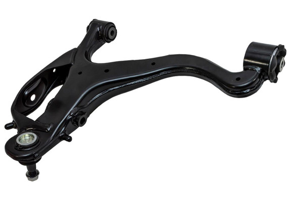 BRITPARTXS Front Left Hand Lower Arm for Range Rover Sport L320, OEM replacement part with black finish for vehicle stability and suspension support.