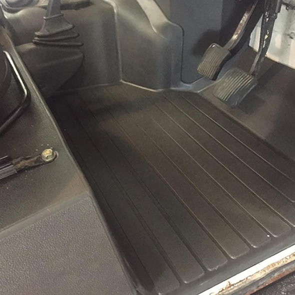 Wrightoffroad Grey Acoustic Mat System Grey Wrightoffroad for Defender 90/110, interior car floor mat in grey colour with ridges for Defender 90/110.