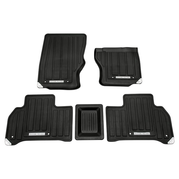 Range Rover Sport L494 Front & Rear Rubber Floor Mat Set Black Right Hand Drive from JGS4x4