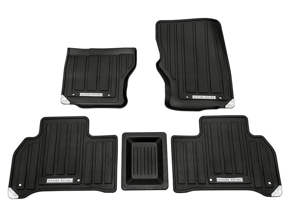 Range Rover Sport L494 Front & Rear Rubber Floor Mat Set Black Left Hand Drive from JGS4x4