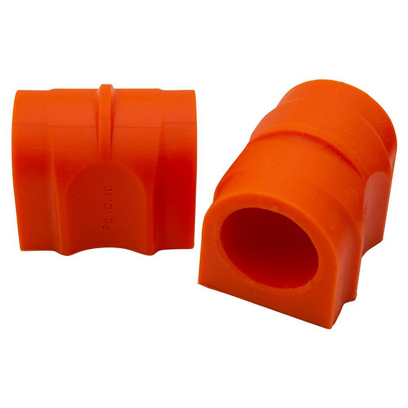 Polybush Front Anti Roll Bar Bush Kit for Range Rover Sport L320, orange rubber bush components for vehicle suspension.