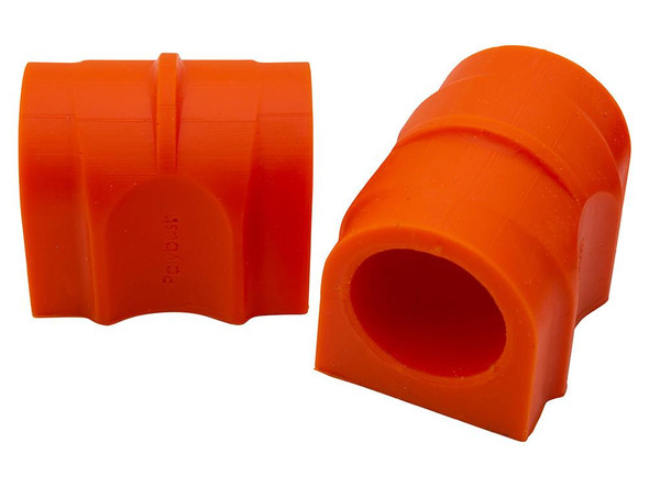 Polybush Front Anti Roll Bar Bush Kit for Range Rover Sport L320, orange rubber bush components for vehicle suspension.