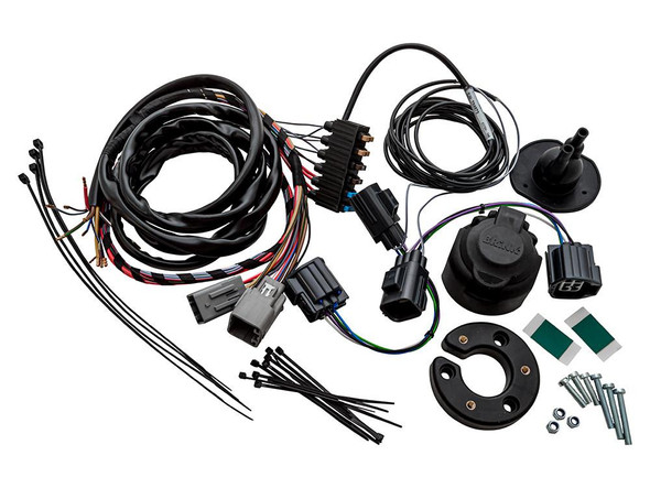 OEM Parts Range Rover Sport L320 13-Pin Trailer Caravan Electrics Socket, electrical wiring and connector kit for trailer connection.