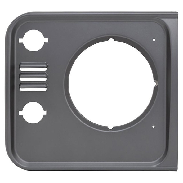 Britpart Brunel Grey Right Hand Front Headlight Surround for Defender, LR051107, grey plastic headlamp mount for Land Rover Defender.