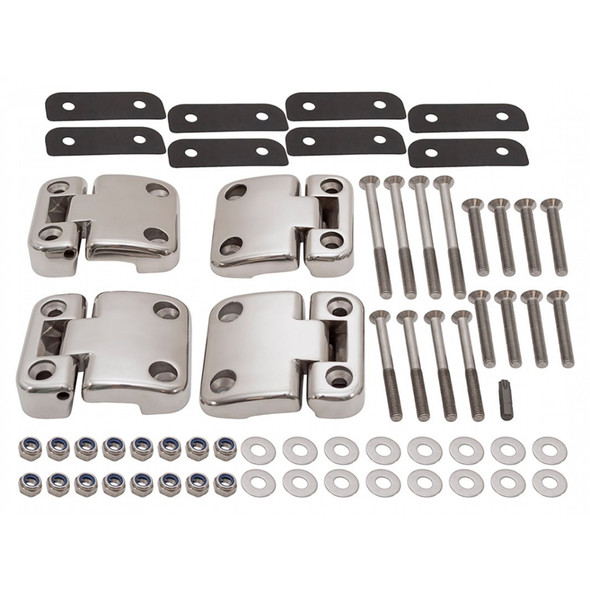 Defender Stainless Steel Second Row Door Hinge Kit