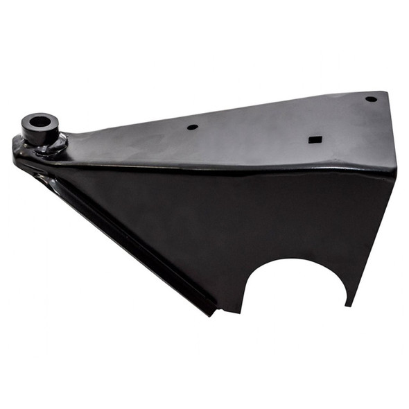 Britpart DA2669 Weld-On Front Left Chassis Outrigger Repair for Discovery 2 1998-2004, black metal vehicle chassis outrigger repair part.