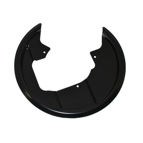 Direct Replacement Front Brake Dust Shield Mud Shield Backing Plate Right Hand for Range Rover P38, black metal component designed to protect brake system.