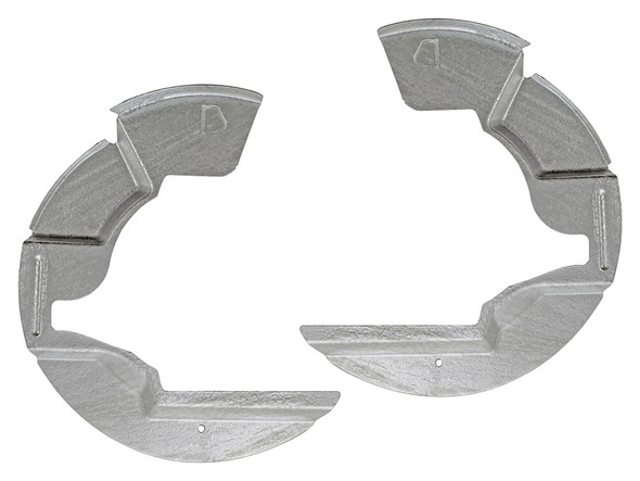 Galvanised Front Backing Plate Set for Defender - DA2860