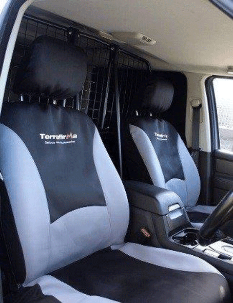 Front Waterproof Seat Covers Pair Terrafirma for Discovery 3 & 4 from JGS4x4