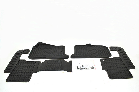 Land Rover Discovery 4 L319 Front & Rear Rubber Floor Mat Set Black RHD - LR006237LR