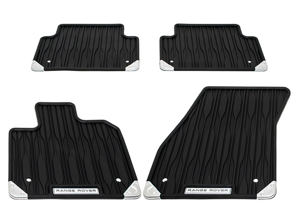 Auto Front & Rear Rubber Floor Mat Set Black Right Hand Drive for Range Rover Evoque 2019- from JGS4x4
