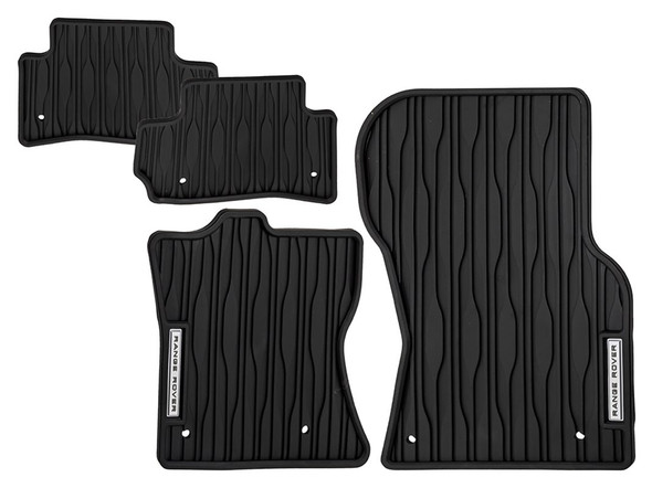 Range Rover Velar Front & Rear Rubber Floor Mat Set Ebony Left Hand Drive from JGS4x4 Range Rover Velar Front & Rear Rubber Floor Mat Set Ebony Left Hand Drive from JGS4x4