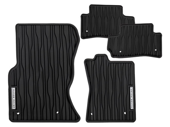 Range Rover Velar Front & Rear Rubber Floor Mat Set Ebony Right Hand Drive from JGS4x4