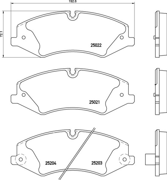 Land Rover Freelander 1 2.0 TD4, 1.8i 2001-2006 Front Brake Pads Britpart XD - LR021899 Land Rover Freelander 1 2.0 TD4, 1.8i 2001-2006 Front Brake Pads Britpart XD - LR021899