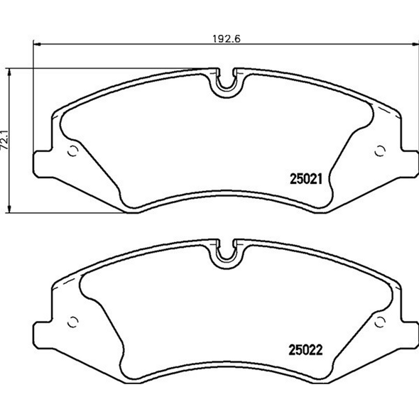 Defender L663 Onwards Front Brake Pads BRITPARTXS XS from JGS4x4