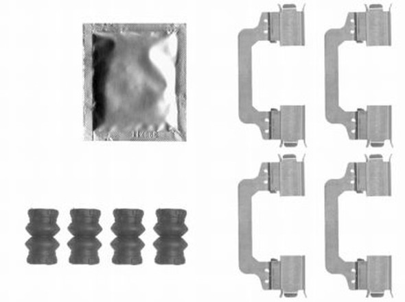 Front Brake Pad Fitting Kit for Range Rover Sport L320 from JGS4x4