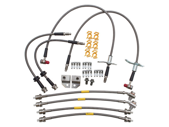 Stainless Steel Braided Brake Hose Kit for Range Rover Sport L320 from JGS4x4