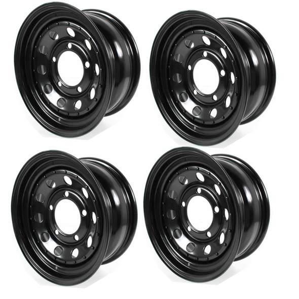 Modular Steel Wheel Black 16"x7" Set Of Four for Discovery 1 from JGS4x4