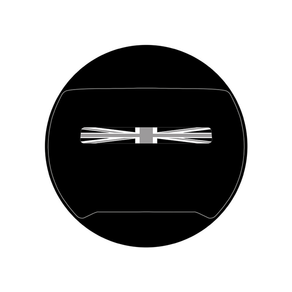 Land Rover NEW Defender 2020 Spare Wheel Cover Grey Union Jack Flag Sticker - STICKER-UNION-FG