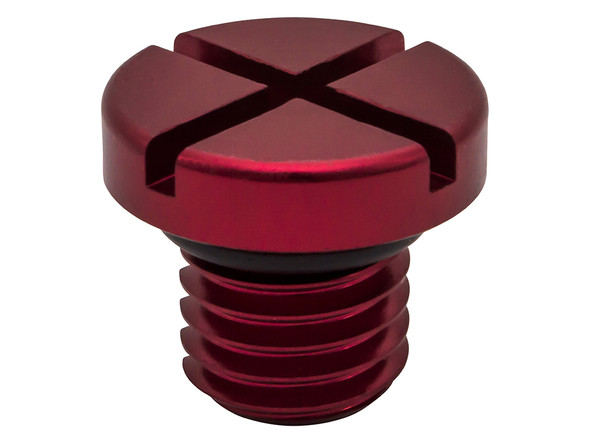 Range Rover L322 Coolant Overflow Container Bleed Screw Red Aluminium from JGS4x4