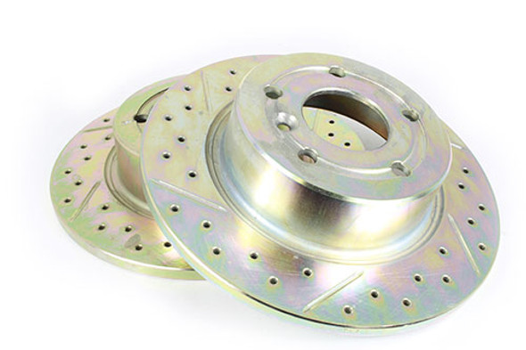 Discovery 2 Rear Brake Disc Cross Drilled & Grooved from JGS4x4