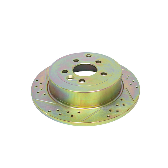 Drilled and Grooved Rear Brake Disc for Freelander 2 | OEM - LR001018 from JGS4x4