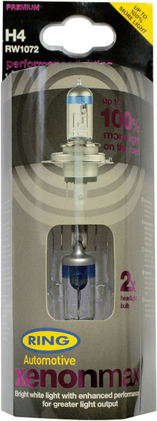 H4 Xenon Max Headlight Bulbs Up To 100% More Light | RW1072