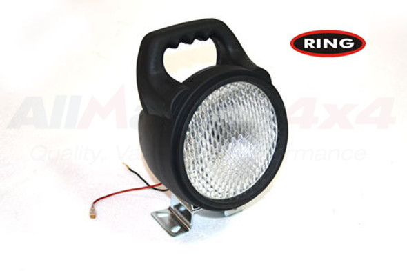 Single Round Adjustable Work Lamp Polycarbonate Lens & Switch On Rear-Universal from JGS4x4