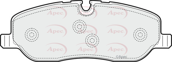 Discovery 3/4/Range Rover Sport 2.7 Front Brake Pad Set | APEC PAD1468